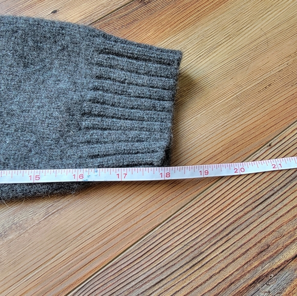 Polo Ralph Lauren Sweater Men Size XL Gray Lambs Wool Quarter Zip Knit - Picture 7 of 8